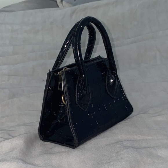 Black Animal Print Mini Purse - Picture 3 of 3